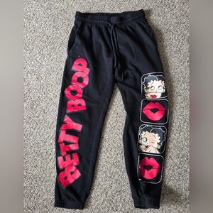 Betty Boop Sweatpants Joggers WOMENS SMALL‎